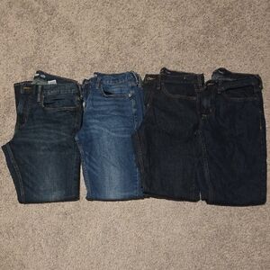Old Navy Men’s Jeans Bundle (4) – Straight, Skinny & Athletic | Sizes 31–33 x 30